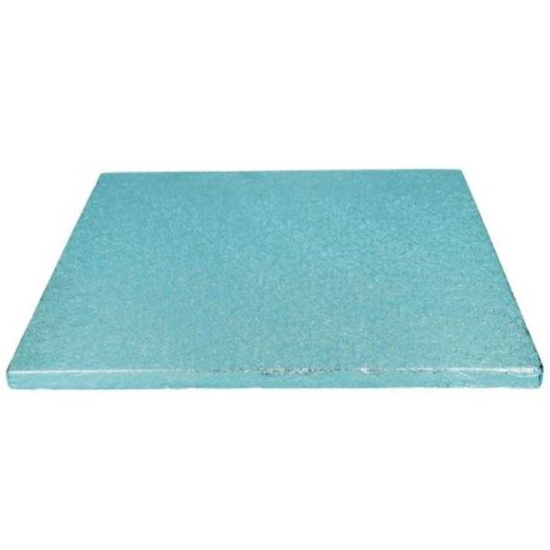 Tortenplatte Kuchenplatte Quadrat Babyblau 30 cm